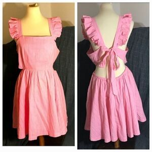 & Merci  Cotton Candy Pink Baby Doll Dress Size L
